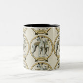 Whippets-Becher Zweifarbige Tasse (Mittel)