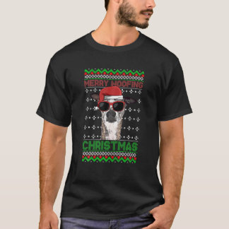 Whippets Dog Funny Merry Woofing Weihnachten T-Shirt