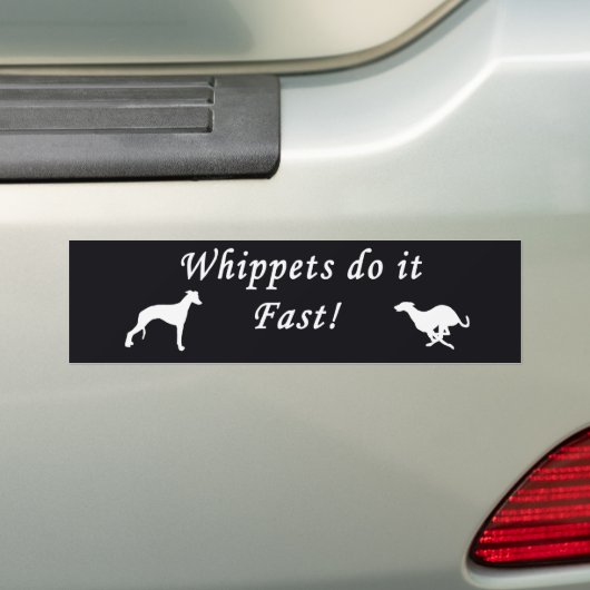 Whippets fastet es autoaufkleber (Auf Auto)