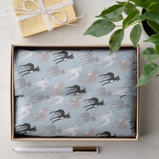 Whippets oder italienisches Greyhounds-Tissue Seidenpapier (Geschenk)