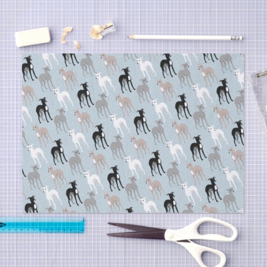 Whippets oder italienisches Greyhounds-Tissue Seidenpapier (Handwerk)