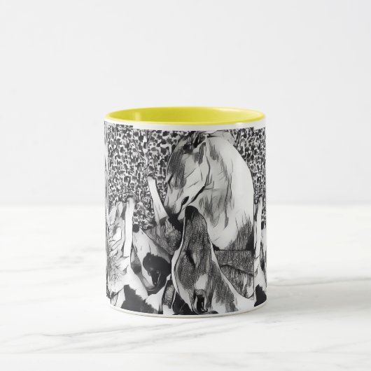 Whippets Tasse (Zentrum)