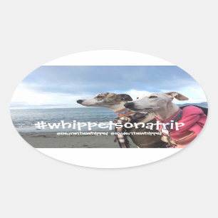 #whippetsonatrip in WA Ovaler Aufkleber