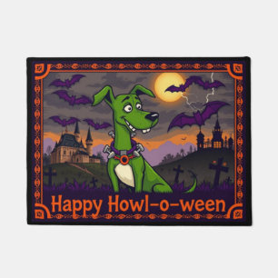 Whippetstein Frohes Howl-o-ween Fußmatte