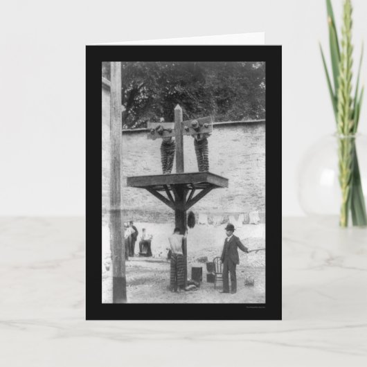 Whipping Post in Delaware 1907 Karte (Vorderseite)