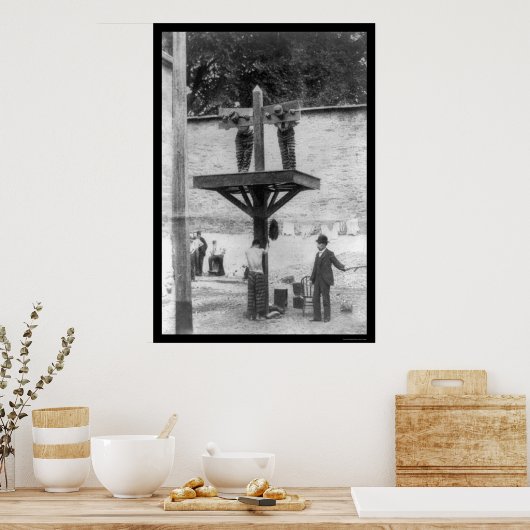 Whipping Post in Delaware 1907 Poster (Küche)