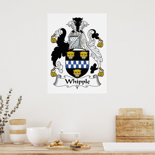 Whipple Family Crest Poster (Küche)