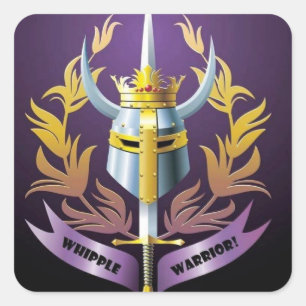 Whipple Warrior Square Aufkleber des Typs
