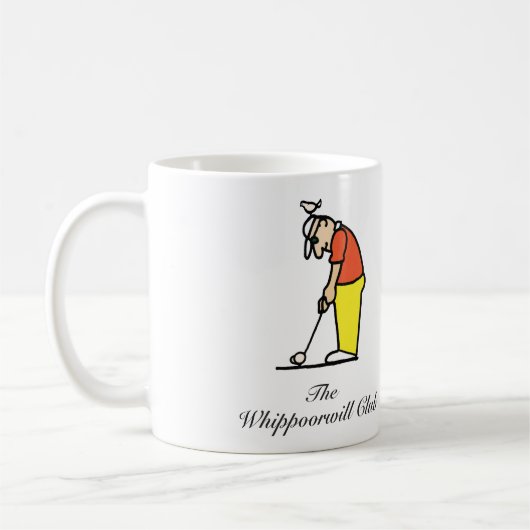Whippoorwill u. Golfspieler-Tasse Kaffeetasse (Links)
