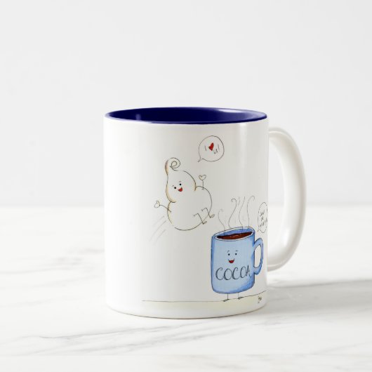 Whippy u. Kakao Zweifarbige Tasse (VorderseiteRechts)