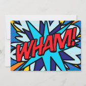 WHIRE Your Message Speech Bubble Fun Retro Ankündigung (Vorderseite)