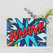 WHIRE Your Message Speech Bubble Fun Retro Ankündigung (Stehend Vorderseite)