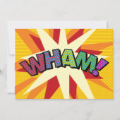 WHIRE Your Message Speech Bubble Fun Retro Ankündigung (Vorderseite)