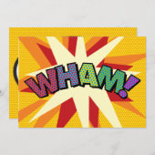 WHIRE Your Message Speech Bubble Fun Retro Ankündigung (Vorne/Hinten)