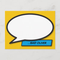 WHIRE Your Message Speech Bubble Fun Retro