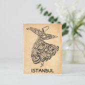 Whirling Dervish Postkarte (Stehend Vorderseite)
