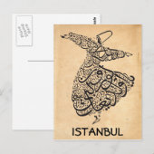 Whirling Dervish Postkarte (Vorne/Hinten)