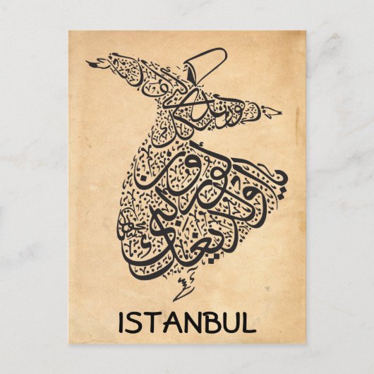 Whirling Dervish Postkarte (Vorderseite)