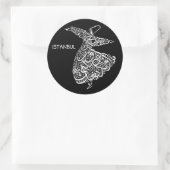 Whirling Dervish Runder Aufkleber (Tasche)