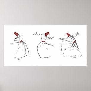 Whirling Derwisch-Druck Poster
