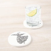 Whirling Derwisch Getränkeuntersetzer (Seite)