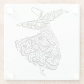 Whirling Derwisch Glasuntersetzer (Rückseite)