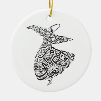 Whirling Derwisch Keramik Ornament