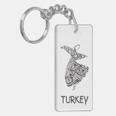 Whirling Derwisch Schlüsselanhänger (Vorderseite links)