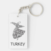 Whirling Derwisch Schlüsselanhänger (Rückseite)