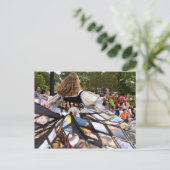 Whirling Lady #1 Postkarte (Stehend Vorderseite)