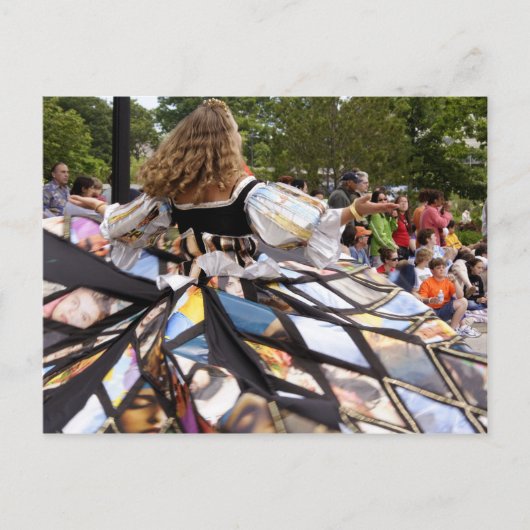 Whirling Lady #1 Postkarte (Vorderseite)