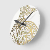 Whirling Sufi Dervish Runde Wanduhr (Winkel)