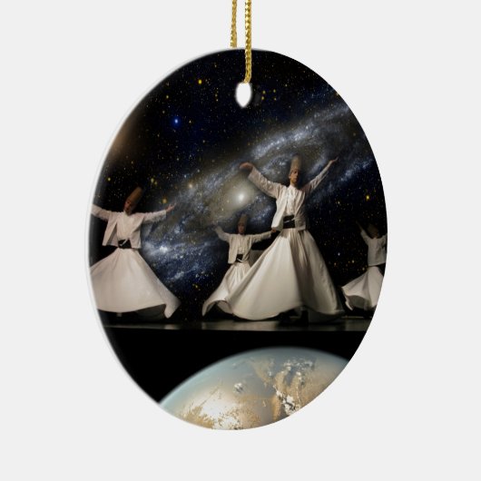 Whirling Universum Keramik Ornament (Rechts)