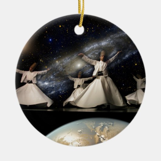Whirling Universum Keramik Ornament (Vorne)