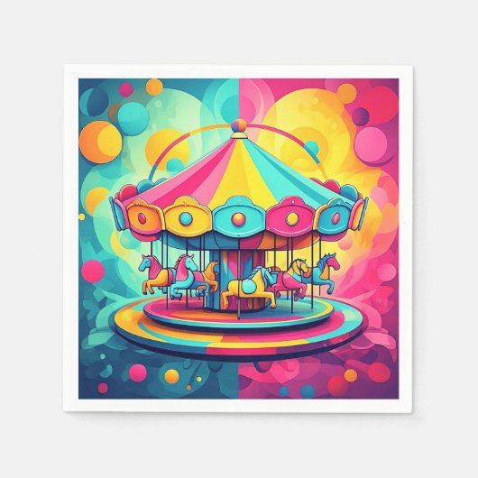 " WHIRLING WONDER " SERVIETTE (Vorderseite)