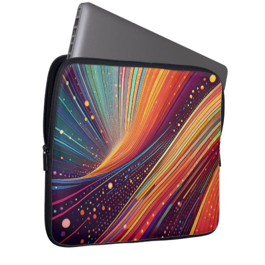 Whirlpool Abstrakt Laptopschutzhülle (Vorne Rechts)