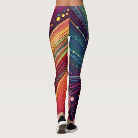 Whirlpool Abstrakt Leggings (Rückseite)
