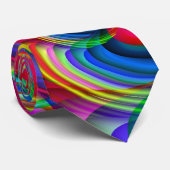 Whirlpool Abstrakt Modernes Fraktal Kunst Krawatte (Gerollt)