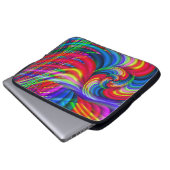 Whirlpool Abstrakt Modernes Fraktal Kunst Laptopschutzhülle (Vorne Knopf)