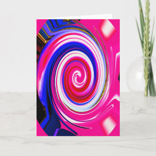 Whirlpool abstrakte Kunst Feiertagskarte