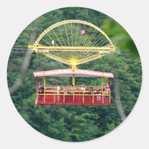Whirlpool Aero Car: Niagara Falls Runder Aufkleber