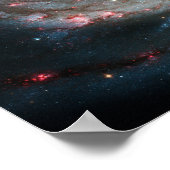 Whirlpool Galaxy - echtes Foto Poster (Ecke)