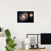 Whirlpool Galaxy - echtes Foto Poster (Heimbüro)