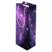 Whirlpool Galaxy Geschenktüte Für Weinflaschen (Vorderseite Schrägansicht)