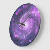 Whirlpool Galaxy Große Wanduhr (Winkel)