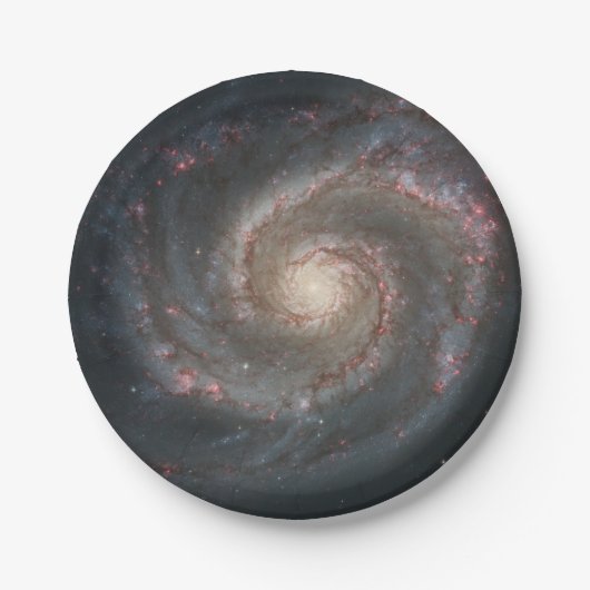 Whirlpool Galaxy Pappteller (Vorderseite)
