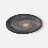 Whirlpool Galaxy Pappteller (Schrägansicht)