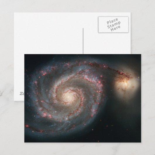 Whirlpool Galaxy Postkarte (Vorne/Hinten)