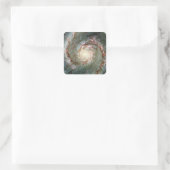 Whirlpool Galaxy Quadratischer Aufkleber (Tasche)