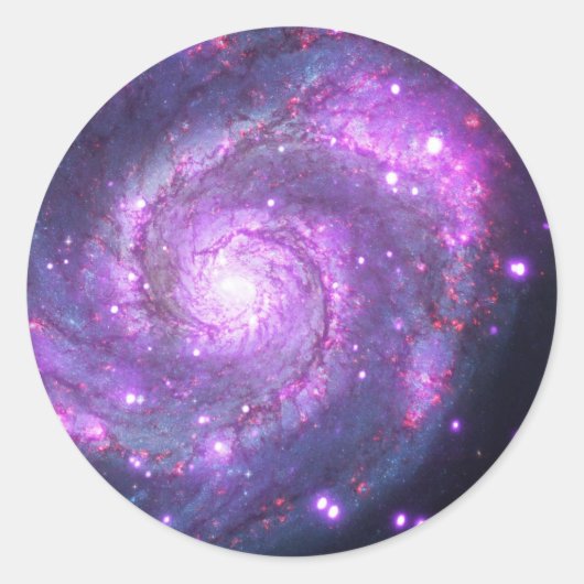 Whirlpool Galaxy Runder Aufkleber (Vorderseite)